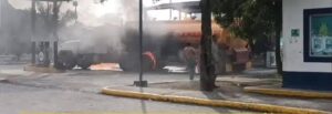 Un tanquero cargado de gasolina se incendió en Tonchigüe