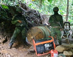 Carchi: Procesadora de minería ilegal funcionaba en zona rural de Tulcán