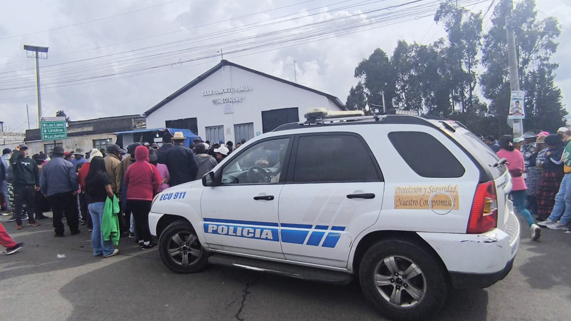En el último caso delictivo ocurrido en Santa Rosa un comunero de El Quinche resultó herido por los maleantes.